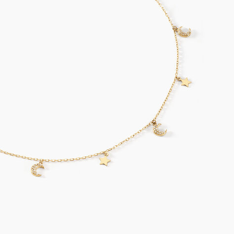 Collier Stellar Or Jaune Oxyde De Zirconium - Colliers Femme | Histoire d’Or