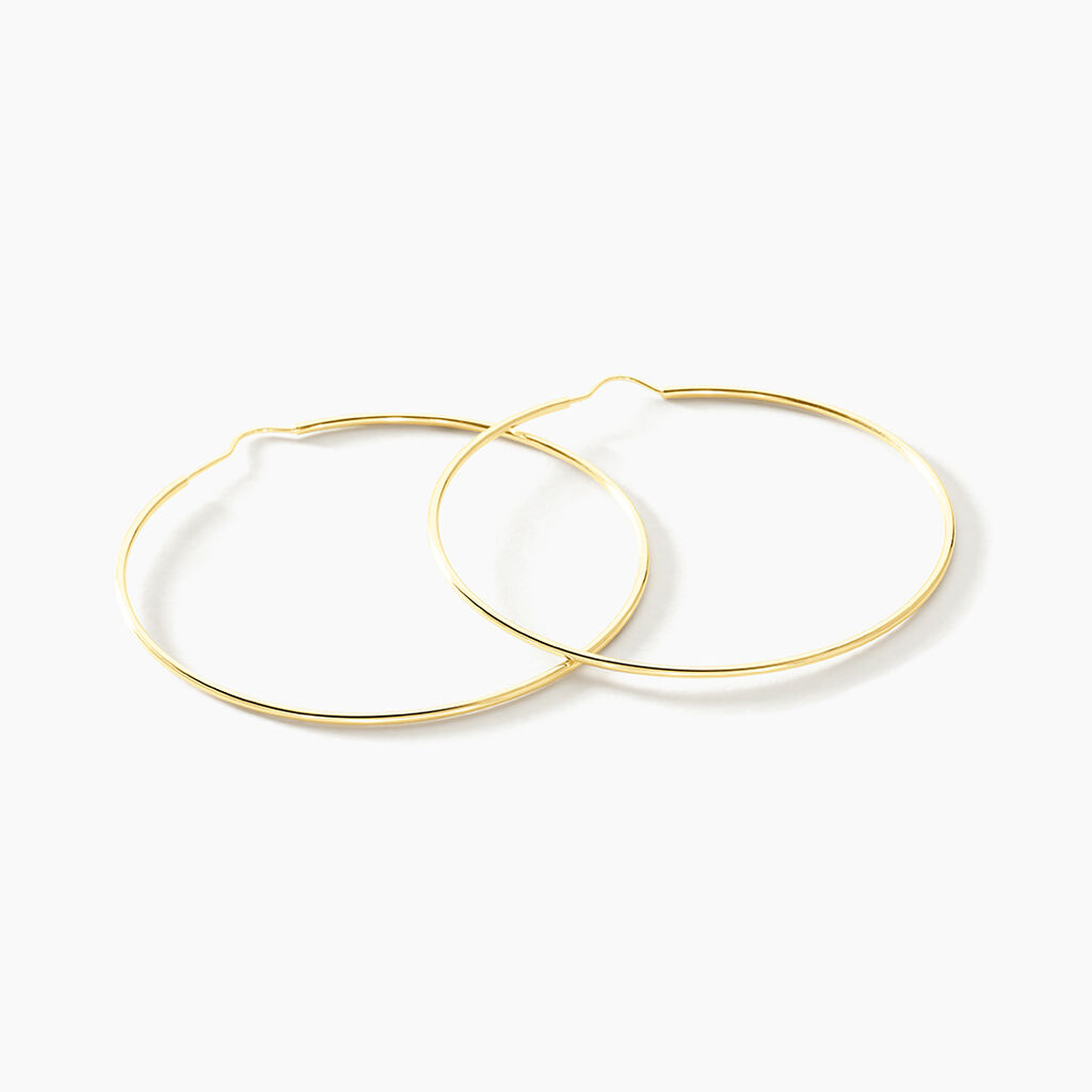 Créoles Dominae Or Jaune - Boucles d'oreilles créoles Femme | Histoire d’Or