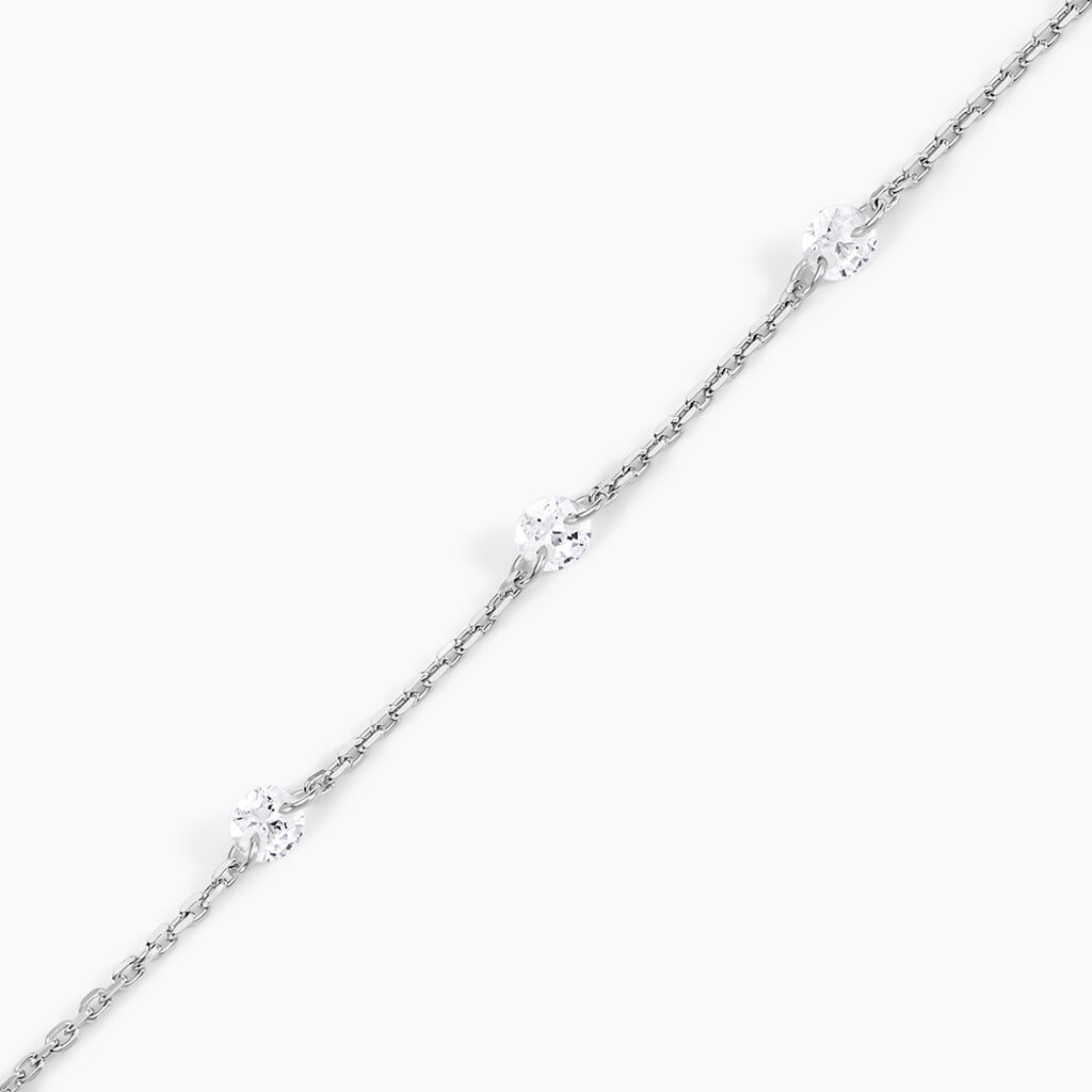 Bracelet Noha Argent Blanc Oxyde De Zirconium - Bracelets Femme | Histoire d&rsquo;Or