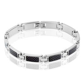 Bracelet Achille Acier Blanc - Bracelets fantaisie Homme | Histoire d’Or