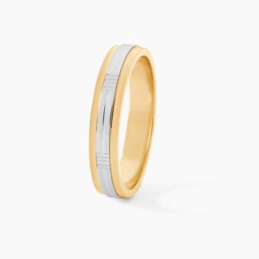Alliance Or Bicolore Jaune / Blanc Sequana