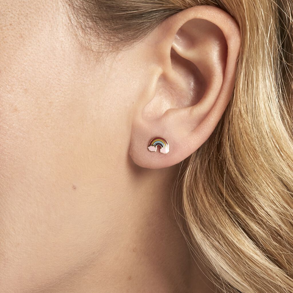 Boucles D'oreilles Puces Raine Or Jaune - Clous d'oreilles Enfant | Histoire d’Or