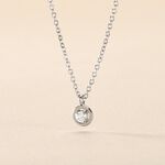 Collier Argent Laureto Oxydes De Zirconium - Colliers fantaisie Femme | Histoire d&rsquo;Or