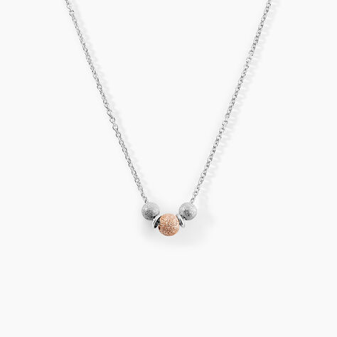 Collier Argent Bicolore Wilmart - Colliers fantaisie Femme | Histoire d’Or