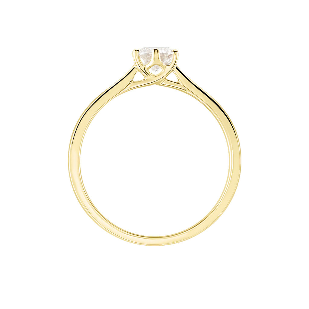 Bague Solitaire Athena Or Jaune Diamant - Bagues solitaires Femme | Histoire d&rsquo;Or