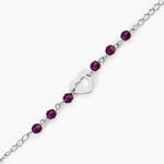 Bracelet Hazan Argent Blanc Pierre De Synthese - Bracelets Femme | Histoire d&rsquo;Or