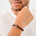 Bracelet Titane Gris Diamant - Bracelets Coulissants Homme | Histoire d&rsquo;Or