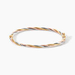 Bracelet Jonc Temani Or Tricolore - Bracelets joncs Femme | Histoire d&rsquo;Or