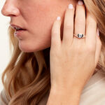 Bague Huge Argent Blanc Oxyde De Zirconium - Bagues avec pierre Femme | Histoire d&rsquo;Or
