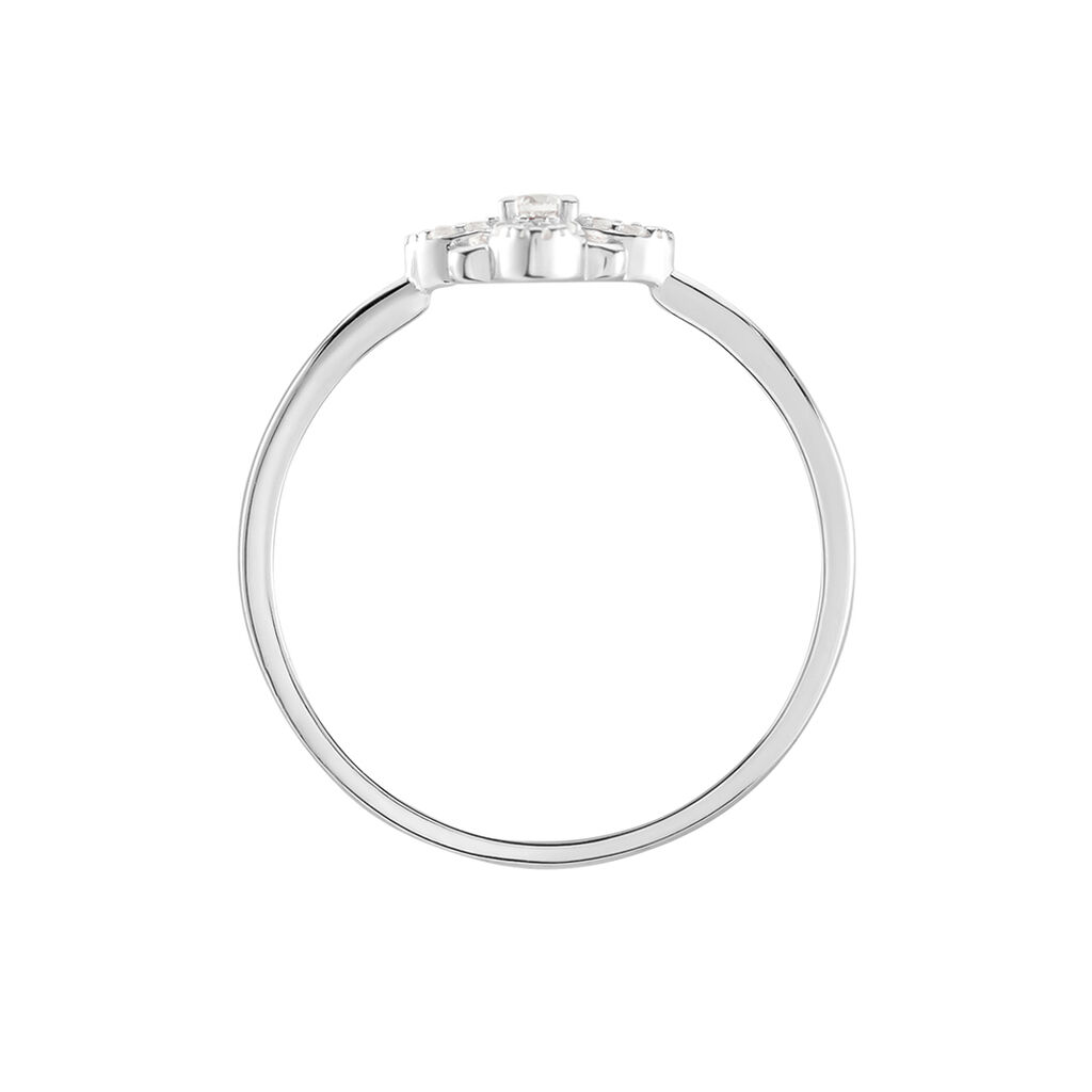 Bague Isia Argent Blanc Oxyde De Zirconium - Bagues avec pierre Femme | Histoire d&rsquo;Or