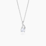 Collier Idylla Argent Blanc Oxyde De Zirconium - Colliers fantaisie Femme | Histoire d&rsquo;Or