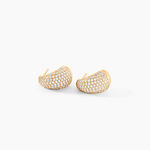 Cr&eacute;oles Shiny Bold Plaqu&eacute; Or Jaune Oxyde De Zirconium - Cr&eacute;oles fantaisie Femme | Histoire d&rsquo;Or