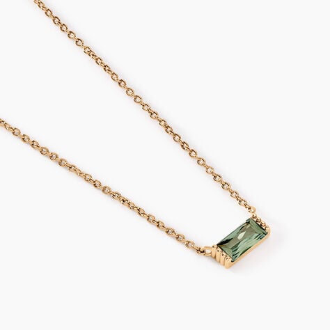 Collier Luccia Plaqué Or Doré Pierre D'imitation - Colliers Femme | Histoire d’Or