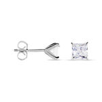 Boucles D'oreilles Puces Alys Argent Blanc Oxyde De Zirconium - Boucles d'oreilles fantaisie Femme | Histoire d&rsquo;Or