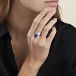 Bague Camillo Argent Blanc Lapis Lazuli - Bagues avec pierre Femme | Histoire d&rsquo;Or