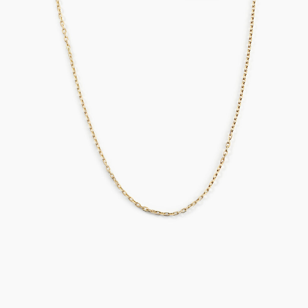 Chaîne Igoa Maille Forçat Diamantee Or Jaune - Chaines Femme | Histoire d’Or