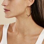 Cr&eacute;oles Creolia Acier Jaune - Boucles d'oreilles cr&eacute;oles Femme | Histoire d&rsquo;Or