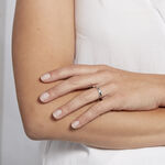 Alliance Beritan Demi Jonc Classique Argent Blanc - Alliances Famille | Histoire d&rsquo;Or