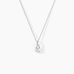 Collier Idylla Argent Blanc Oxyde De Zirconium - Colliers fantaisie Femme | Histoire d&rsquo;Or
