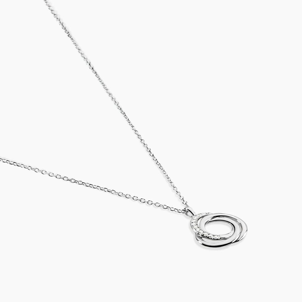 Collier Syrena Or Blanc Diamant - Colliers Femme | Histoire d&rsquo;Or