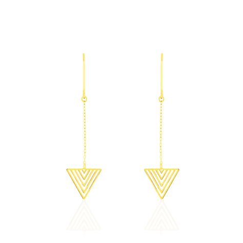 Boucles D'oreilles Pendantes Crezia Or Jaune - Boucles d'oreilles pendantes Femme | Histoire d’Or