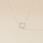 Collier Or Blanc Tresha Diamants - Colliers Femme | Histoire d&rsquo;Or