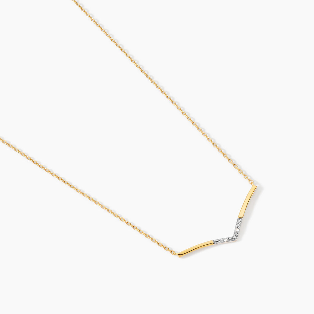 Collier Italus Or Jaune Diamant - F&ecirc;te des m&egrave;res Femme | Histoire d&rsquo;Or