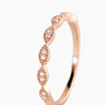 Bague Hestia Or Rose Oxyde De Zirconium - Bagues avec pierre Femme | Histoire d&rsquo;Or