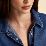 Collier Or Blanc Kristel Oxydes De Zirconium - Colliers Femme | Histoire d&rsquo;Or