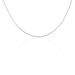 Chaîne Simineae Maille Queue De Souris Argent Blanc - Chaines Femme | Histoire d’Or