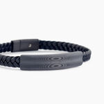 Bracelet Cuir De Vache Noir - Bracelets Cuir Homme | Histoire d&rsquo;Or