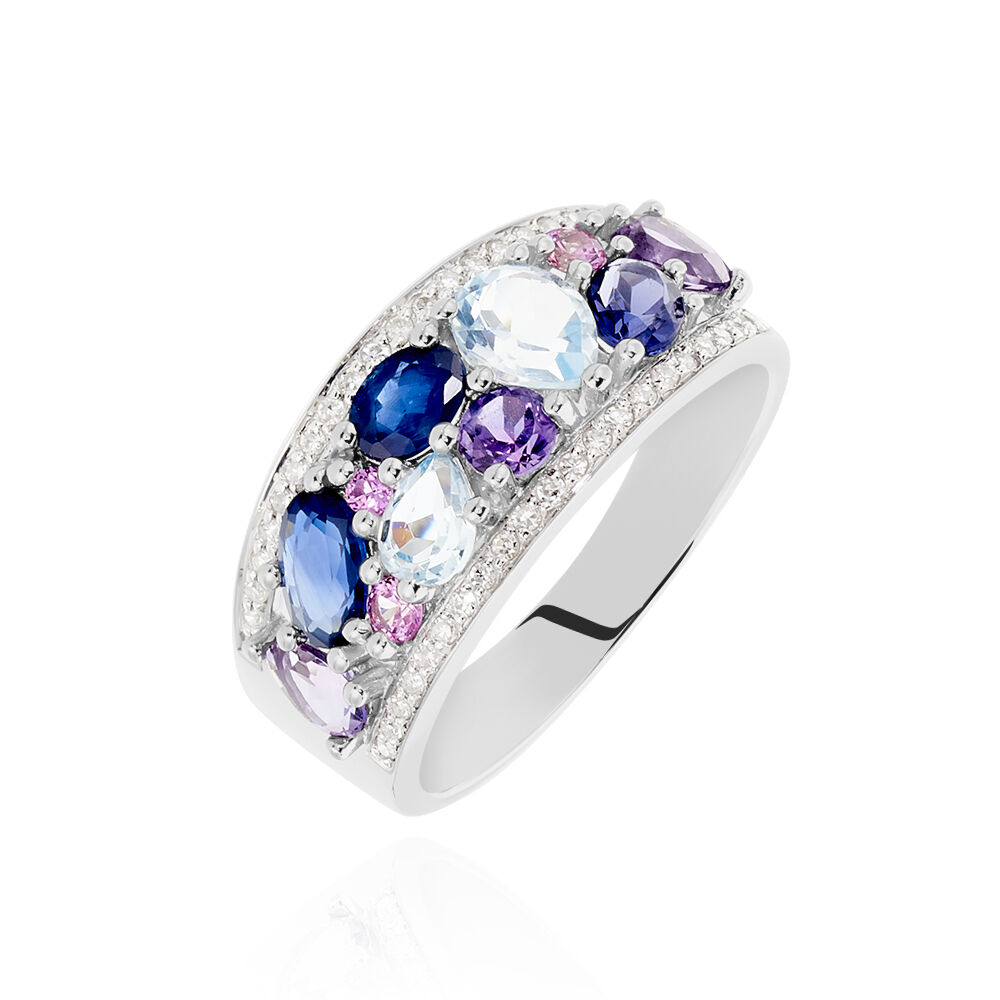 Bague pierre multicolore store