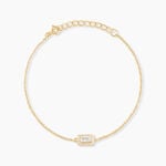 Bracelet Laurine Argent Jaune Oxyde De Zirconium - Bracelets Femme | Histoire d&rsquo;Or