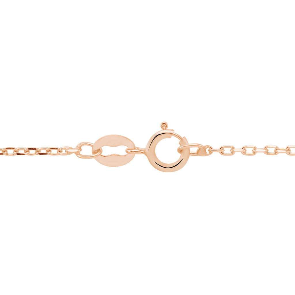 Chaîne Igoa Maille Forçat Diamantee Or Rose - Chaines Femme | Histoire d’Or