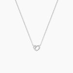 Collier Dorthea Argent Blanc Oxyde De Zirconium - Colliers fantaisie Femme | Histoire d&rsquo;Or