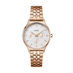 Montre Cluse Minuit Multifonction Blanc - Montres Femme | Histoire d&rsquo;Or