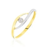 Bague Nohane Or Bicolore Diamant - Bagues solitaires Femme | Histoire d&rsquo;Or