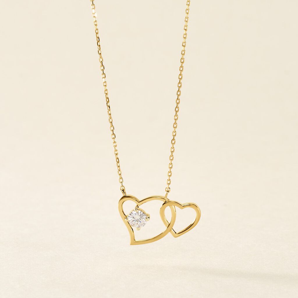 Collier Or Jaune Shiela Oxyde Central - Colliers Femme | Histoire d’Or