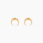 Boucles D'oreilles Puces Ginia Plaqu&eacute; Or Jaune - Boucles d'oreilles fantaisie Femme | Histoire d&rsquo;Or