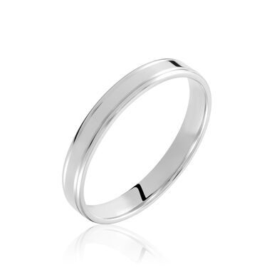 Alliance Beatrice Ruban Plat Or Blanc Alliance Beatrice Ruban Plat Or Blanc