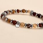 Bracelet Jourdan Acier Gris Agate - Bracelets Homme | Histoire d&rsquo;Or