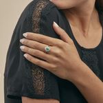 Bague Ivan Or Jaune Emeraude Et Diamant - Bagues solitaires Femme | Histoire d&rsquo;Or