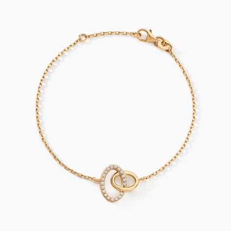 Bracelet Kimberlie Plaqu&eacute; Or Jaune Oxyde De Zirconium - Bracelets Femme | Histoire d&rsquo;Or