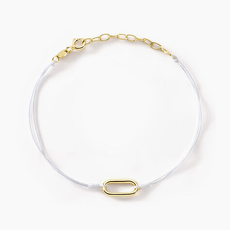 Bracelet Infini Pop Argent Jaune - Bracelets cordon Femme | Histoire d&rsquo;Or
