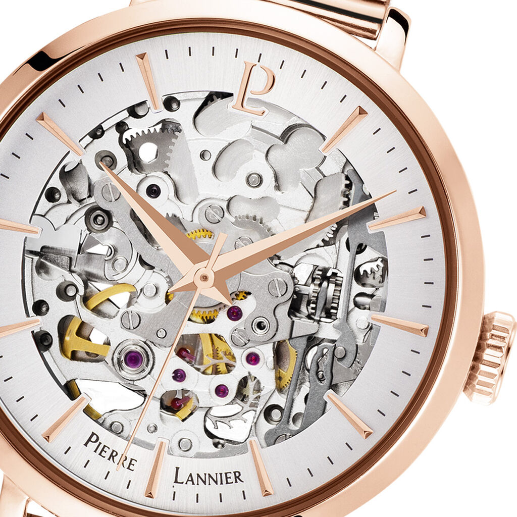 Montre Pierre Lannier Automatique 35 Argent - Montres Femme | Histoire d&rsquo;Or