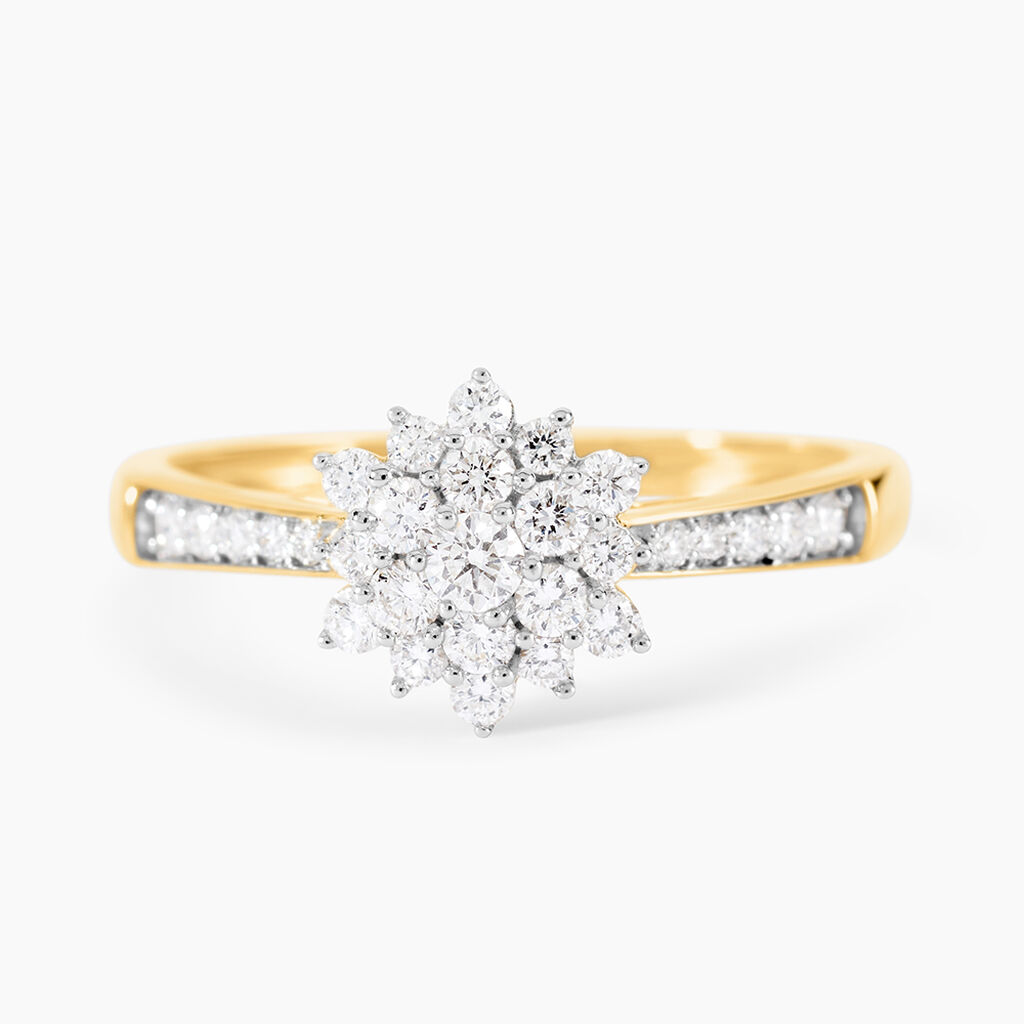 Bague Chucho Or Jaune Diamant - Bagues solitaires Femme | Histoire d&rsquo;Or