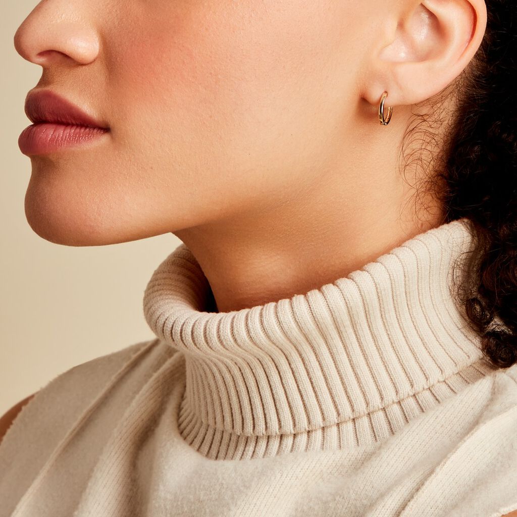 Créoles Katarine Or Jaune - Boucles d'oreilles créoles Femme | Histoire d’Or