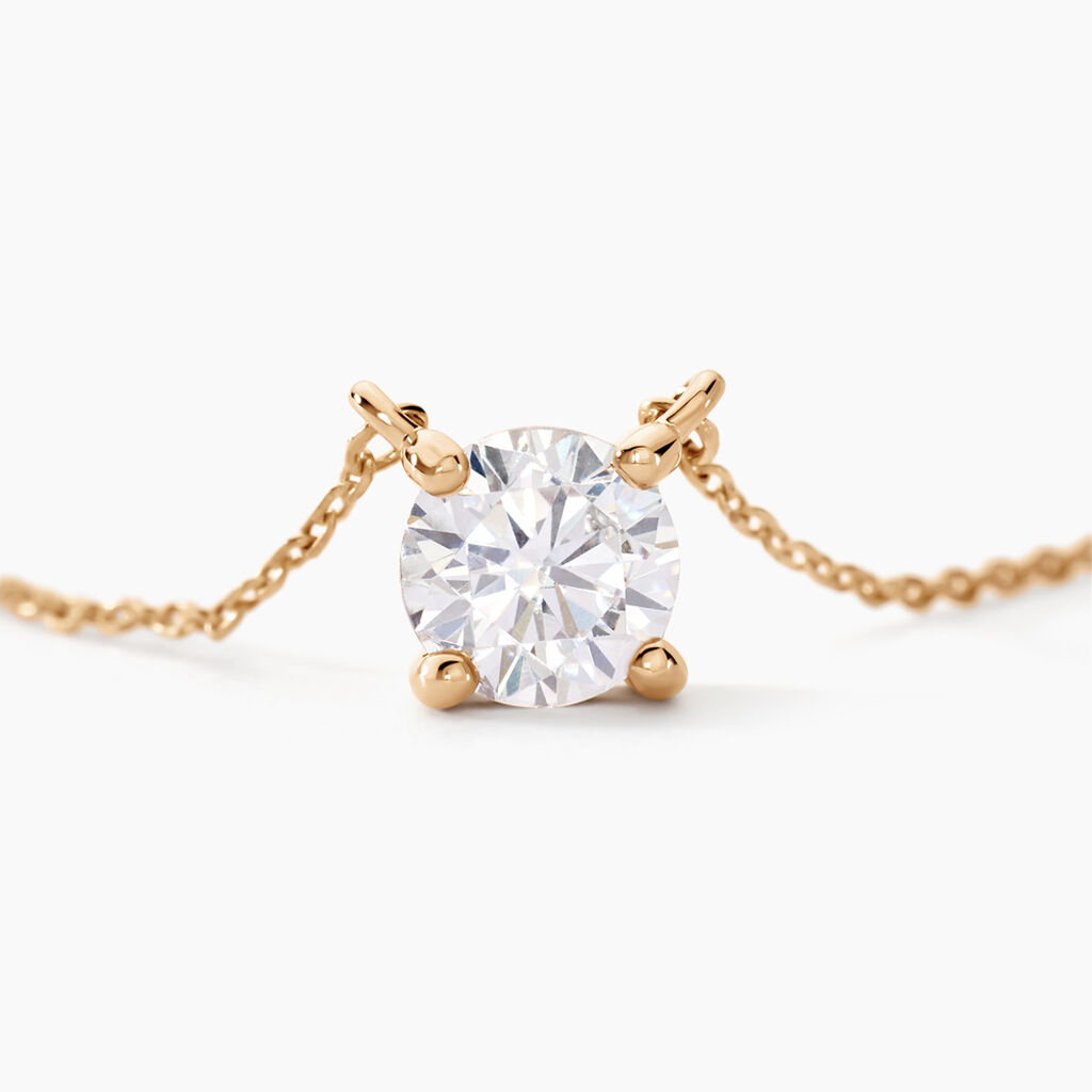 Collier Nilay Plaque Or Doré Oxyde De Zirconium - Colliers fantaisie Femme | Histoire d’Or
