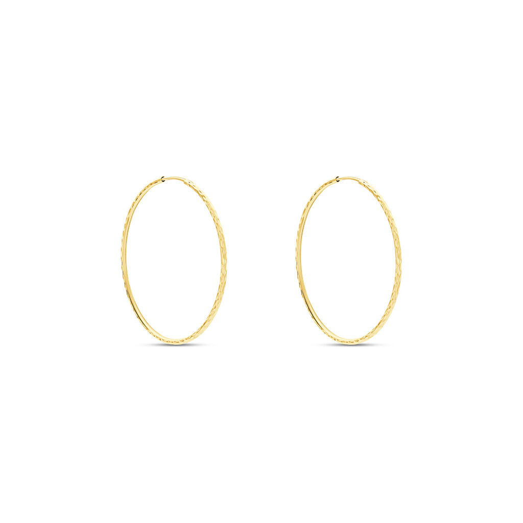 Créoles Aglavie Flexibles Or Jaune - Boucles d'oreilles créoles Femme | Histoire d’Or