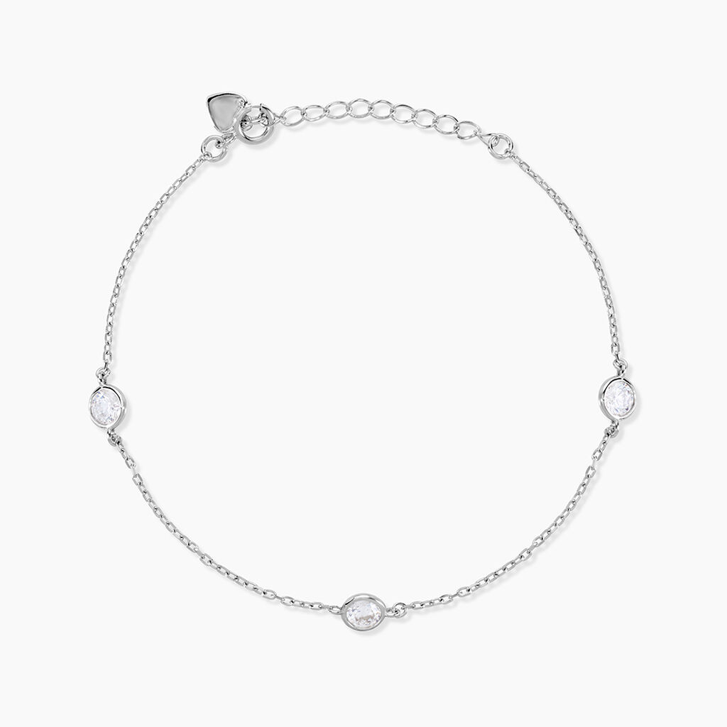 Bracelet Venda Argent Blanc Oxyde De Zirconium - Bracelets Femme | Histoire d&rsquo;Or